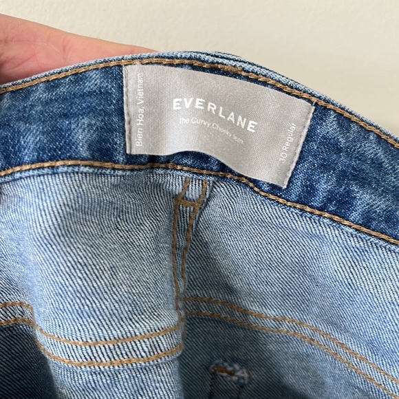 Everlane The Curvy Cheeky Medium Wash High Waist Denim Jean Size 30 Regular - Picture 12 of 13